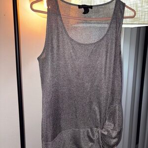 INC Women's Gray Sleeveless Top